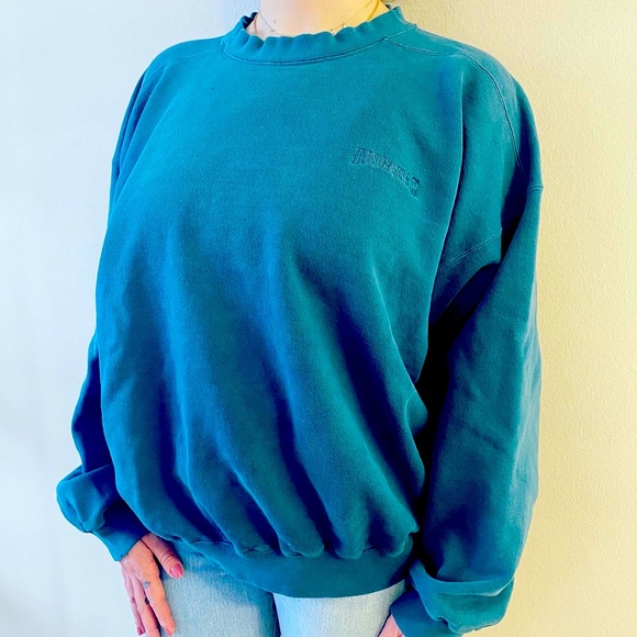 Vtg Teal Levi Strauss & Co crewneck - Picture 1 of 3